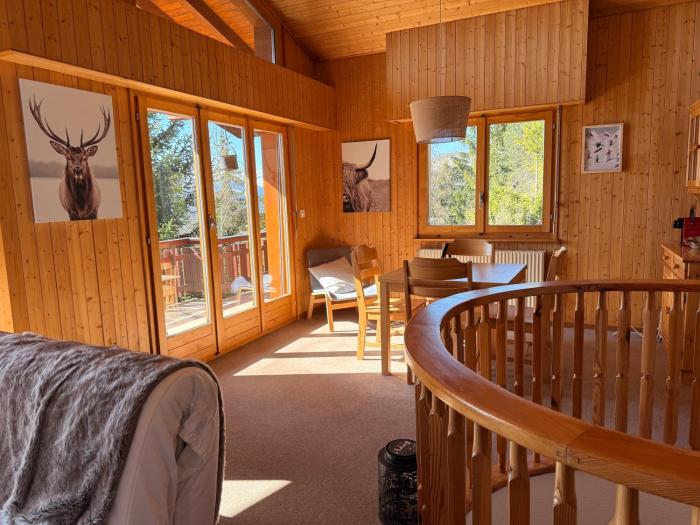 Chalet LArzette à Anzère à 2 pas du centre avec magnifique vue sur les montagnes