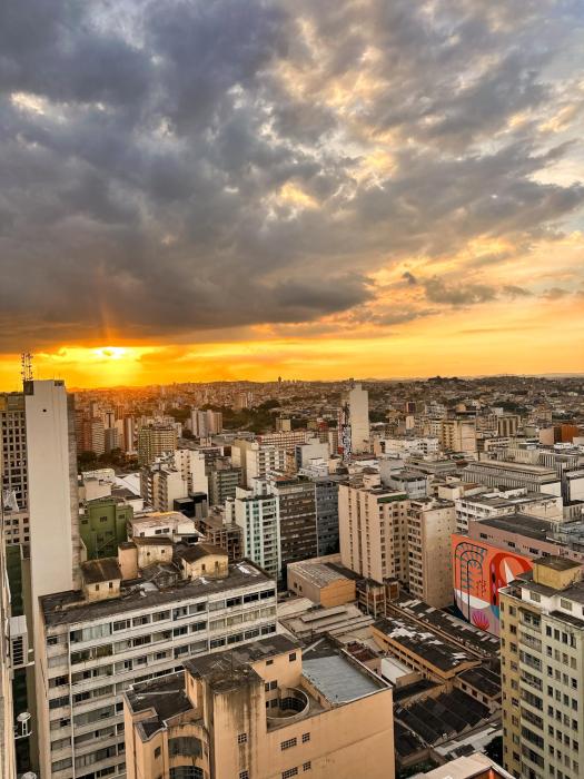 Apto Celeste com Vista Panorâmica no Edifício Maletta