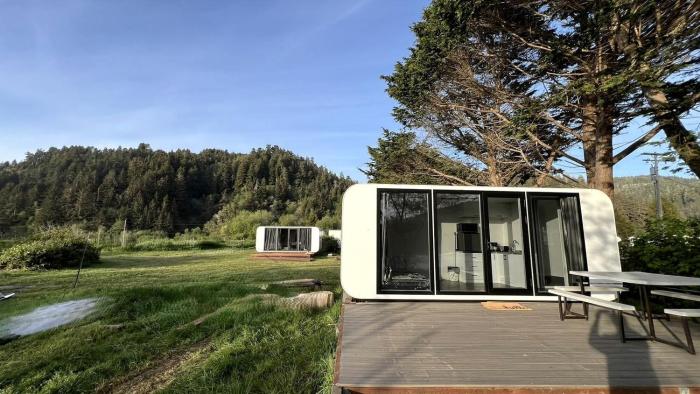 Apple Iphone Inspired Glamping Pod in Klamath, CA