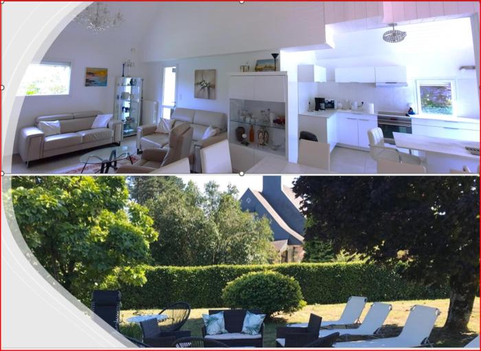 Calme, espace, grand jardin, parkings, 14 persons, 10 min place Conleau