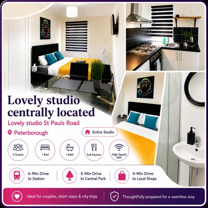 Lovely studio centrally located