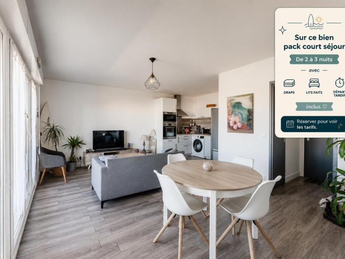 Appartement 4 pers, proche océan avec piscine et animaux admis - FR-1-521-257
