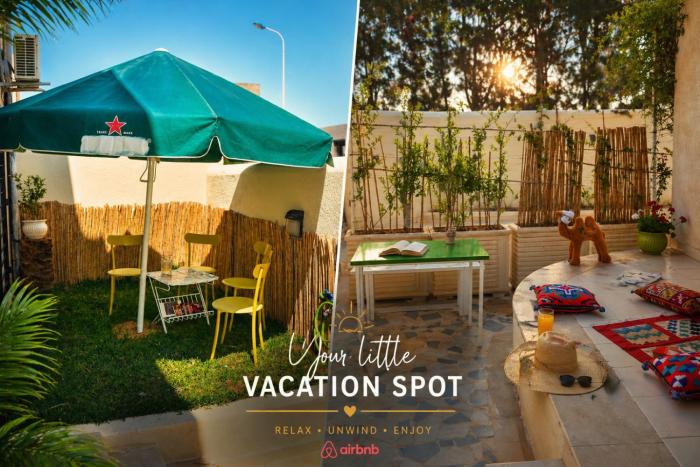 Sea-view Garden Retreat - 200m to beach - Gammarth