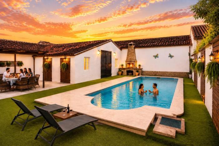 Villa Familiar l Piscina I Cine l Bbq l Sala de Juegos I 6min Segovia I 50min Madrid I 17 px