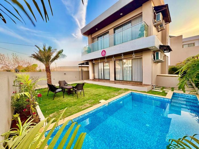 Villa RosaMystica 3BHK pvt pool & lawn