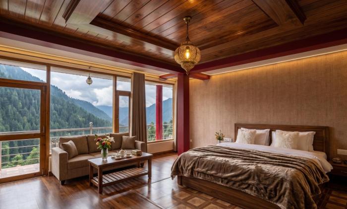 Hotel Majestic Stayz,Sky Mountain view,Mall road Manali