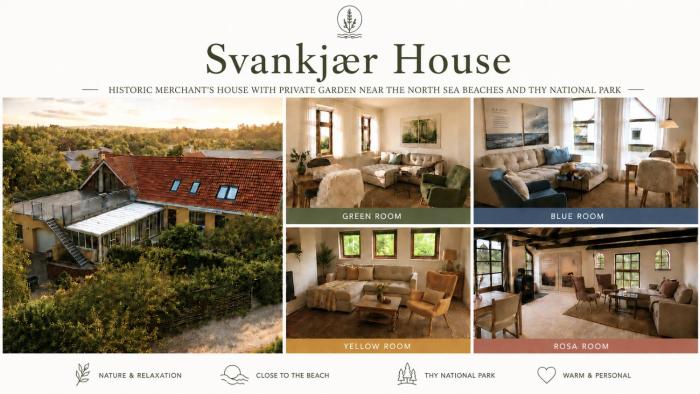 Svankjær House - With a large private garden by the North Sea beaches and Thy National Park