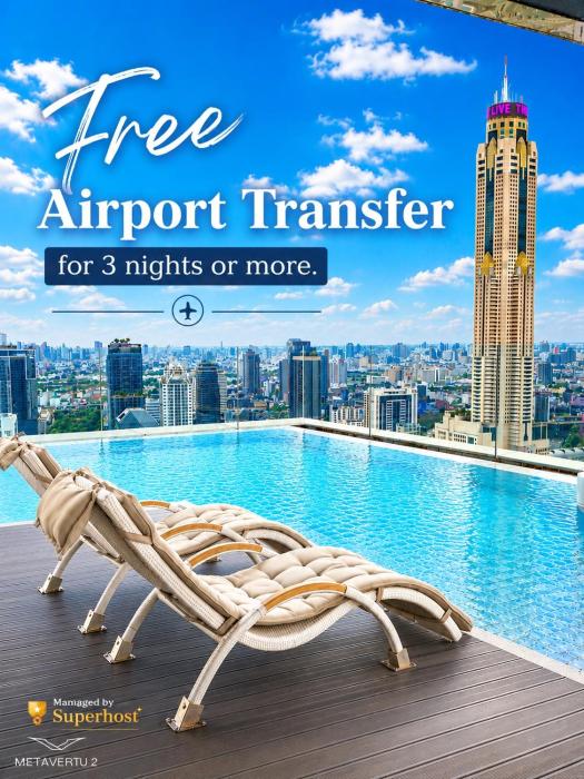 1BR l 10 Mins from Siam Paragon l Rooftop Pool