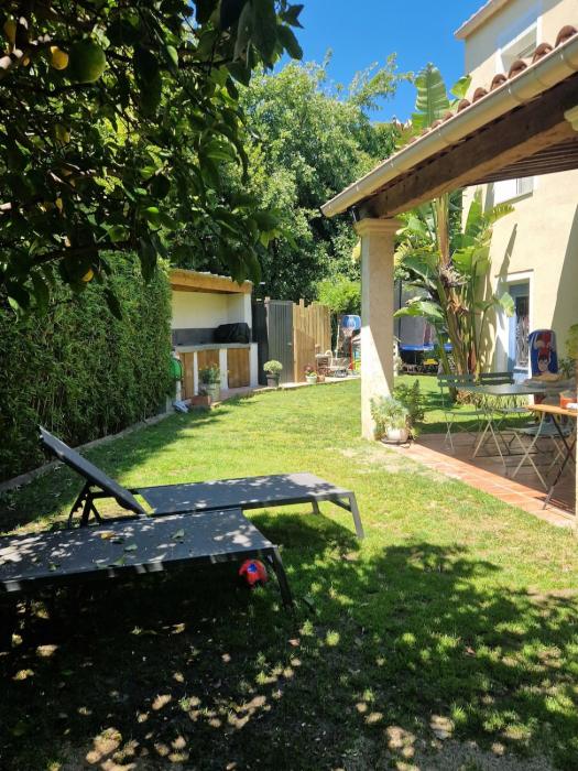 Idéal Famille, Maison avec jardin & piscine 5 min des plages