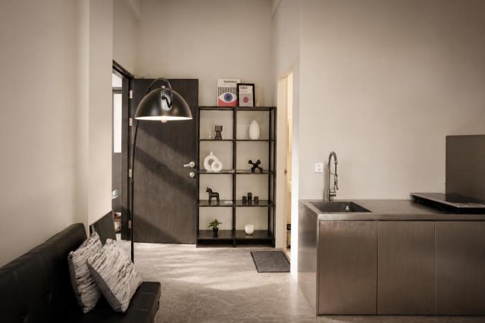 Bauhaus Loft Bacolod with Private Patio at Helvetia, Upper East, NGC