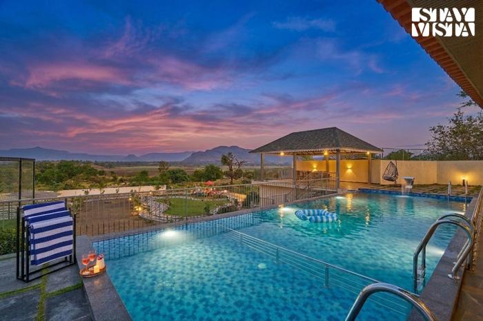StayVistas Solmira Haven - 4BHK Villa with Infinity Pool & Sports Turf