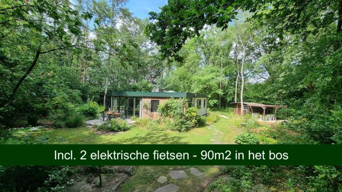 Natuurhuis Boscoso met openhaard en elektr.fietsen