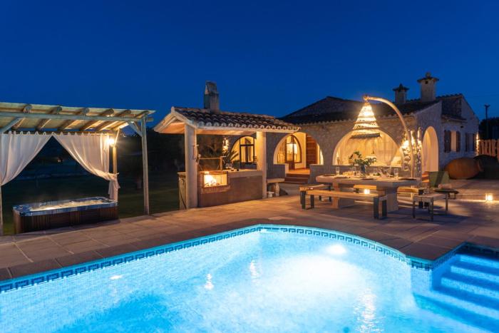 Sa Vinyeta, Jacuzzi, piscina, barbacoa y vistas