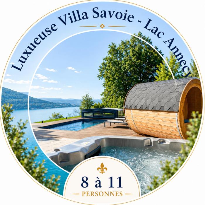 Villa Savoie Villa de luxe avec piscine et spa, lac dAnnecy