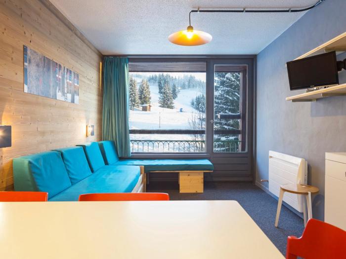 Studio rénové, ski aux pieds, balcon, 5 pers, Arcs 1800 - FR-1-346-349