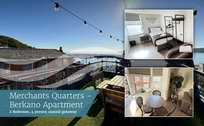 Merchants Quarters - Berkano - Stunning Apartment - Harbour and Sea views - free roof top terrace with sea and harbour view and central location to beaches amenities restaurants and harbour