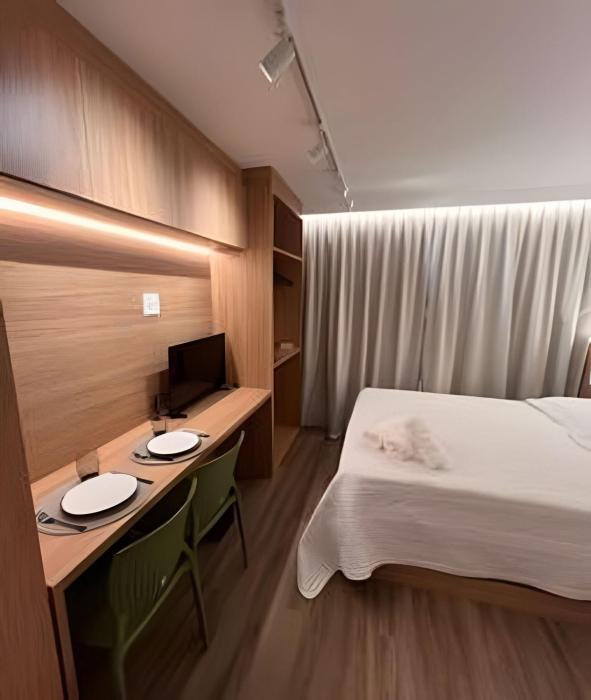 Studio luxuoso a 400m do CASV e 3km de Congonhas