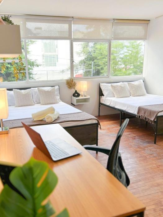 Habitación doble para 4 personas con baño privado Zona La Paz