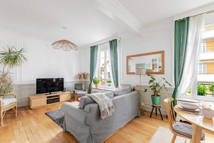 Stylish apartment & private garden - 15 min from La Défense - 25 m from central Paris