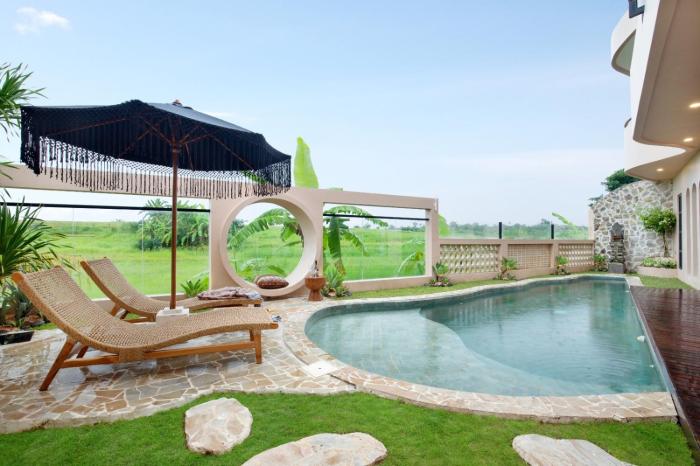 3BR Tumbak Bayuh with balcony bath & stunning view