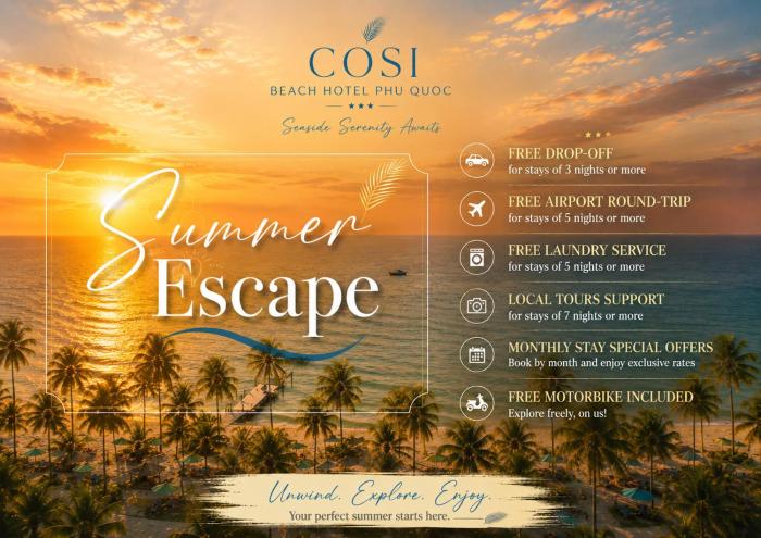 Cosi Beach Hotel Phu Quoc - Seaside Serenity Awaits