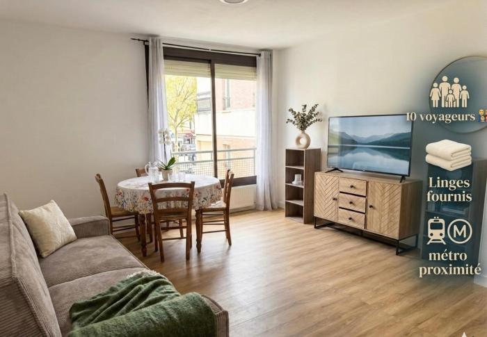Large bright 5-room apartment4 bedrooms Metro 5 min