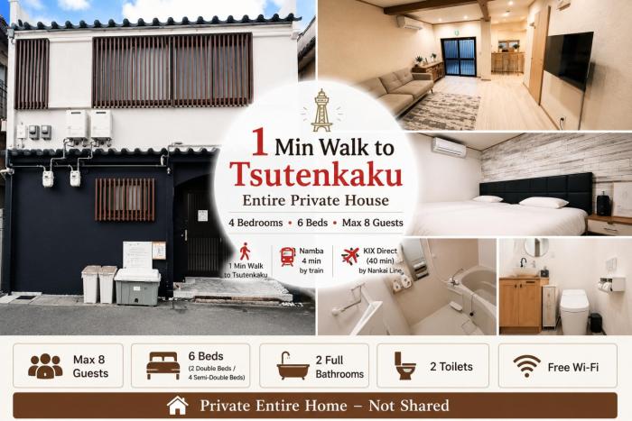 舎 Sha - 1 min walk from Tsutenkaku