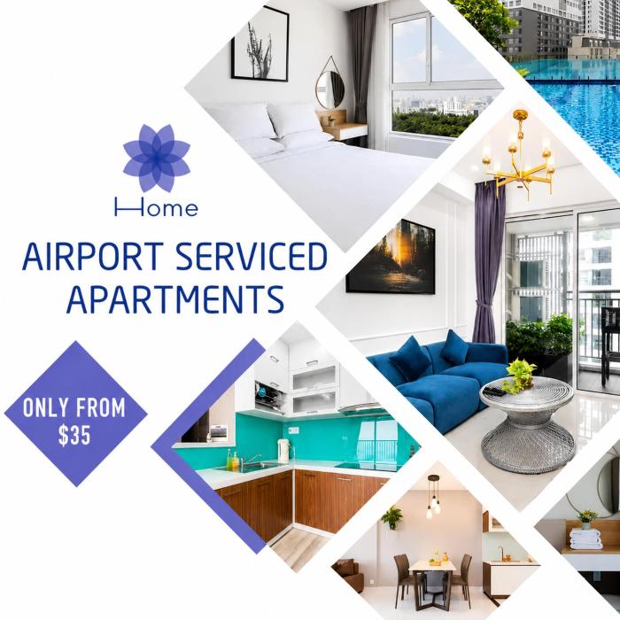 Home, Cosy&Luxury Apartment - 5mins to Airport, Free Pool&Gym, Airport Pick up Service
