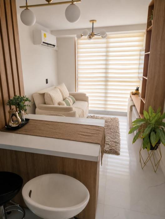 Moderno Smart Home Apartamento con vista a la piscina