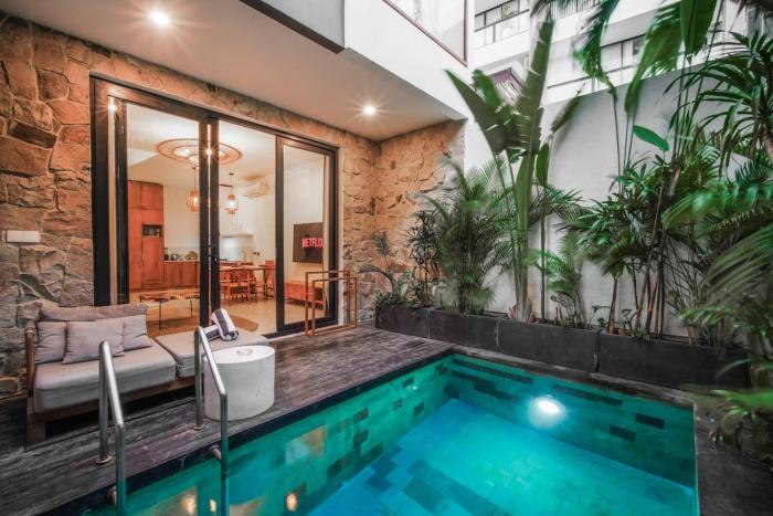 Sunny Nine Villa Chic 2BR Near Batu Belig Beach