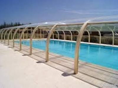 mobil-home avec piscine