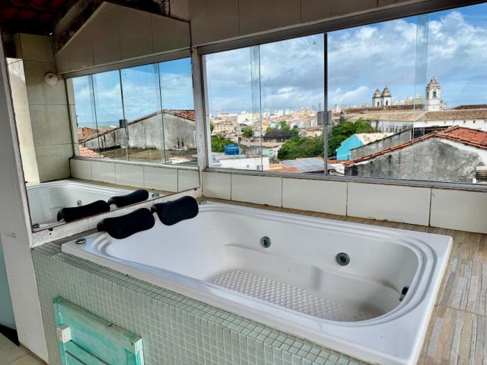 Triplex no Centro Histórico: Vista e Churrasqueira