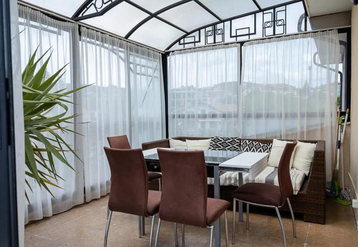 Sunny Apartment with Large Terrace & Pool Access by Flat Manаger