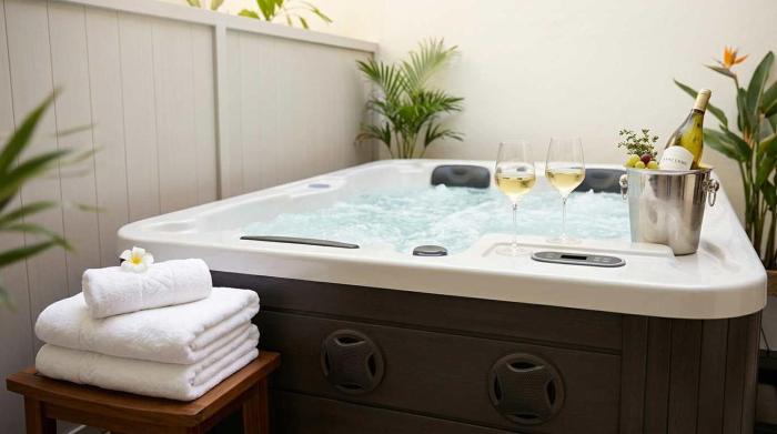 Salomi Suite with outdoor Jacuzzi