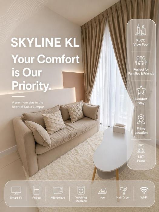 3 bedroom rental in Kuala Lumpur, SKYLINE 36th floor