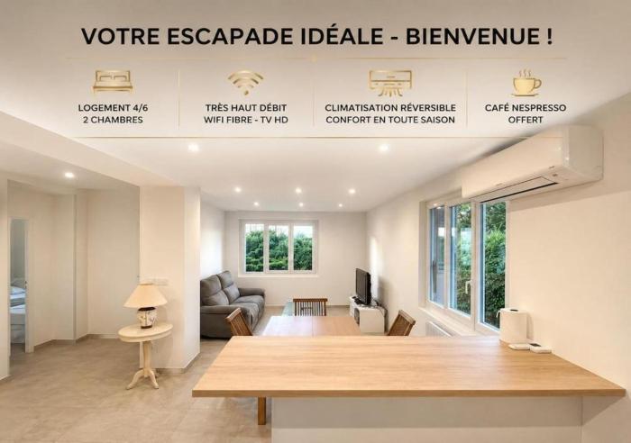 Bright 2 bedroom apartment Private parking 5 minutes from Valence