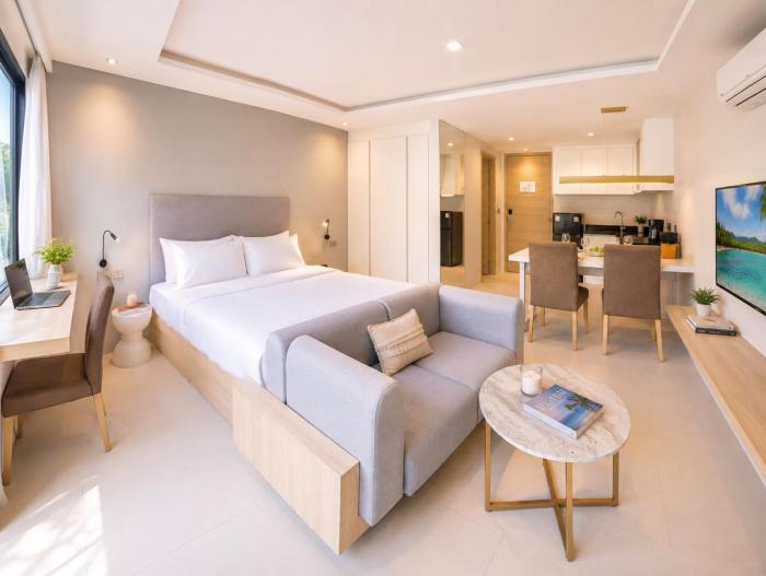 Modern Studio with Rooftop Pools - Walk to Karon Beach UTKR 205
