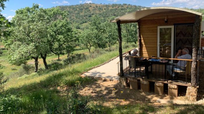 Luxe pipowagens op Finca El Zorro Holandés