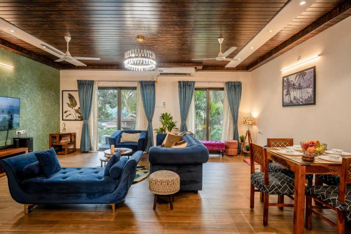 Go Offline Homes - Designer 2BHK with Pool Near Candolim