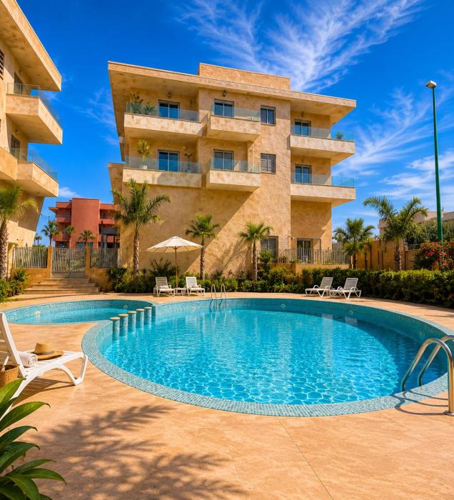 10 min Gueliz Pool and Fitness Luxury Residence