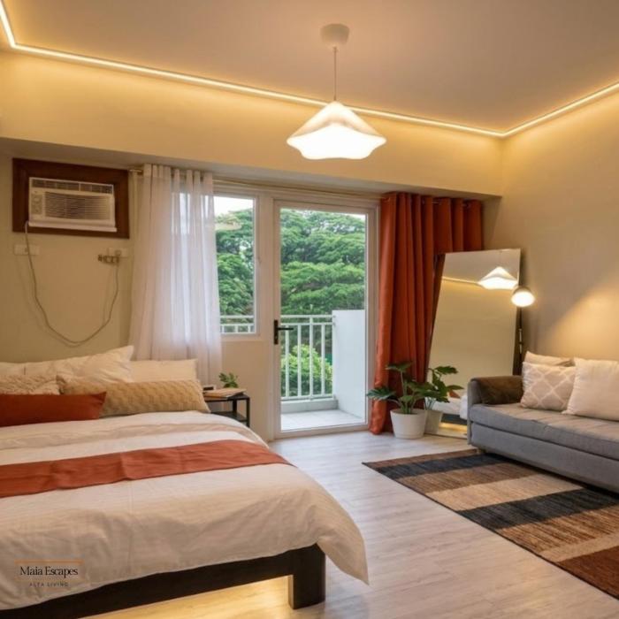 Staycation Maia Escapes Studio Apartment with Balcony and Pool view at Amaia Steps Altaraza Bulacan 5 mins from SM Tungko