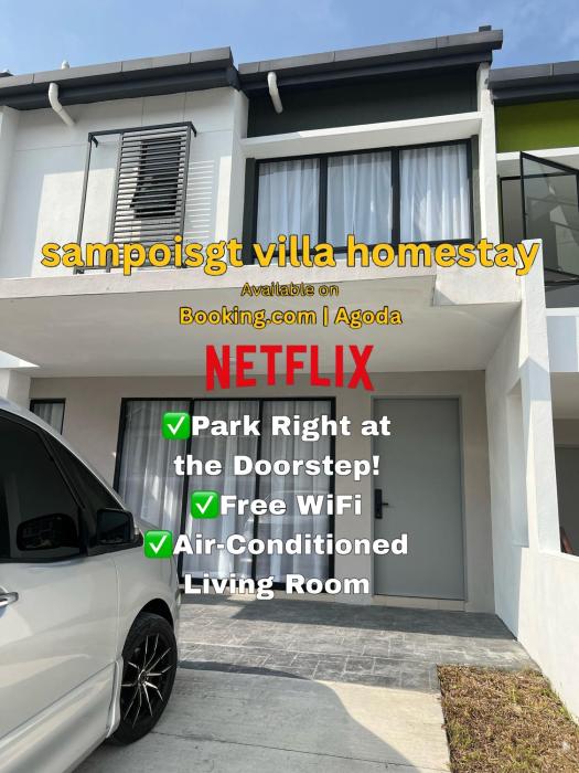 SAMPOISGT VILLA HOMESTAY - 3 Bedroom Landed House - With 3 Additional Single Foldable Mattresses - Near Bangi Avenue, UKM & GMI