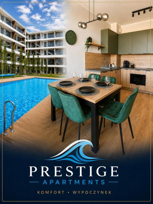 Apartament Szmaragdowy PRESTIGE APARTMENTS 150 m od plaży z basenem