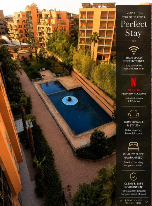 Luxury Apartment Wintering Pool & Top Location