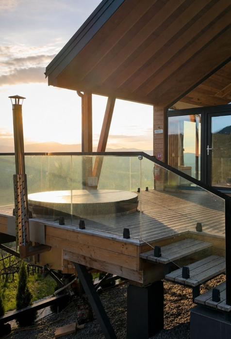 Royal Hill-Queen Chalet -Bran, Mountain View and Hot Tub