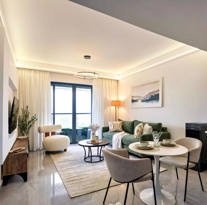 Classy 1BR Lavington - Fast WiFi, Heated Pool, Gym