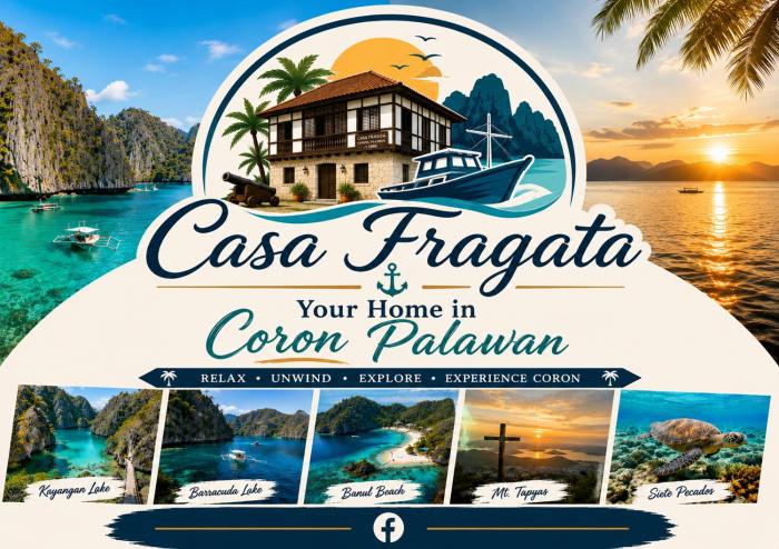 Casa Fragata In Coron Near Airport and Town