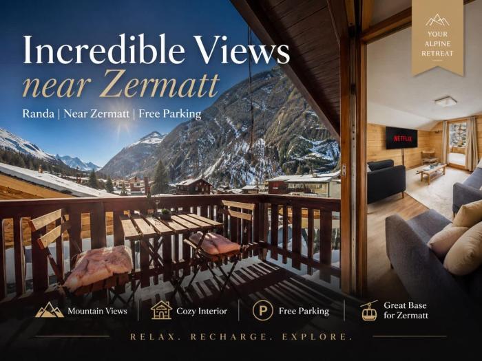 Apartment with Incredible Views near Zermatt