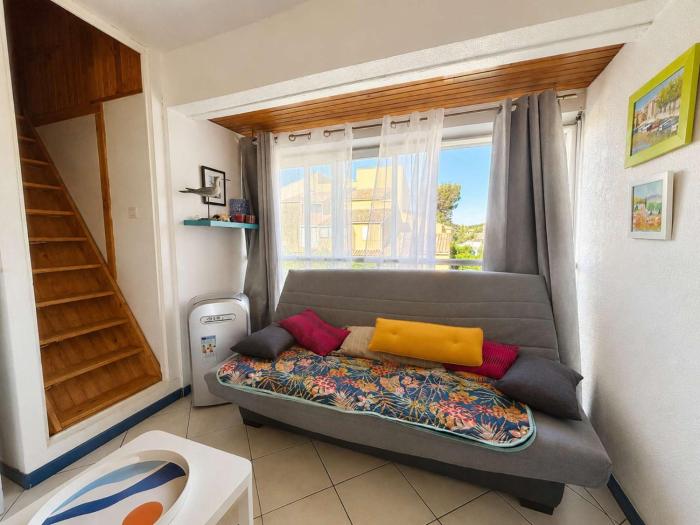 NP070-F1185 Appartement 1 chambre et mezzanine Narbonne Plage