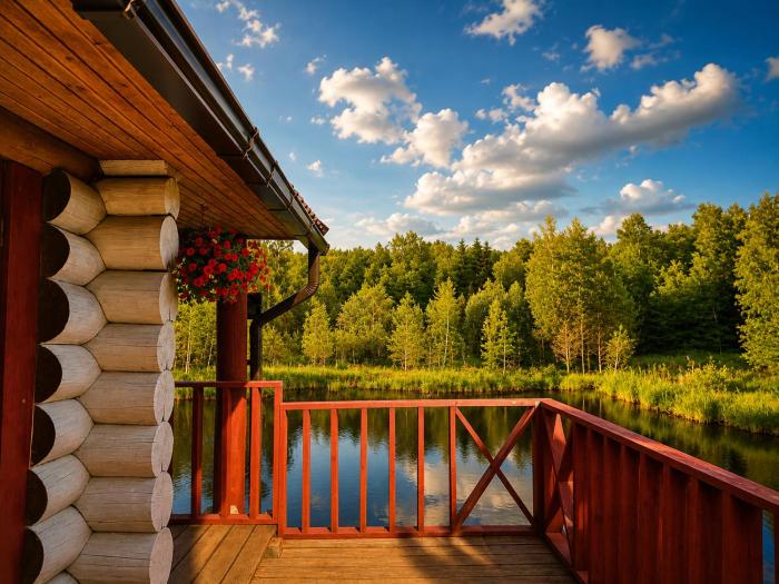Peaceful Nature Cottage near Talsi with Hot Tub, Sauna & Pond, Camping Ives